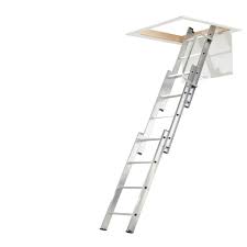 Abru 3 Section Loft Ladder With Handrail Woodie S