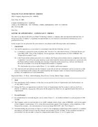Download sample appointment letter document we are giving an appointment letter format which can be used by the hr (human resource) manager of the company to draft an appointment letter for. Letter Of Appointment