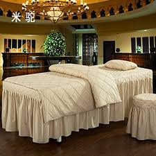 Amy Massage Table Sheet Sets Salon Bed Cover Bed Beauty Bed Skirt Sheet Beauty Bedspreads Solid Color Lattice Bed Linen T Bed Spreads Bed Covers Massage Table