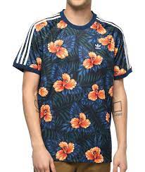 Adidas Blue Floral Jersey