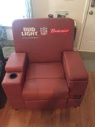 Unique beer branded man cave gear and beer branded decor for fans of bud light. Leather Bud Light Budweiser Nfl Recliner For Sale In Zebulon Nc Offerup