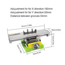 Amyamy Compound Slide Table Worktable Milling Working Cross Table Milling Machine Compound Drilling Slide Table For Be Woodworking Jigs Milling Machine Drill