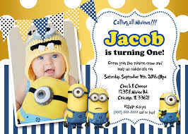 Birthday Invitation Card For 3 Year Old Boy Create Own Minion Birthday Invitations Modern Templates Birthday Invitation Card Template Minion Birthday Invitations Minion Birthday