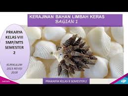 Materi prakarya kelas 8 semester 2. Prakarya Kelas 8 Semester 2 Ii Materi Kerajinan Bahan Limbah Keras Youtube