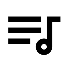 Unsere playlist enthält das volle programm der letzten 7 tage. Playlist Musik Garis Gratis Ikon Dari Material Design Outline