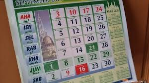 Yearly calendar showing months for the year 2017. 22 September Cuti Awal Muharram 2017 Yang Betul