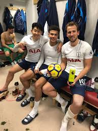 Kane Son And Dele In Dressing Room At Burnley After 3 0 Away Win With Kane Hat Trick 2 Tottenham Hotspur Football Tottenham Hotspur Players Tottenham Hotspur