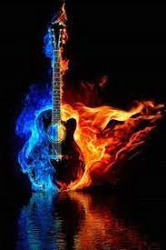 Fire Guitar Live Wallpaper For Android From Http Www Livewallpapers Org Fire Guitar 5121 Fire Animation Ghost Rider Wallpaper Music Artwork