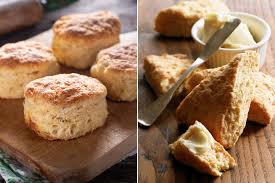 Originally scots, possibly from middle low german schö̂ne (fine flour bread), or middle dutch schoonbroot (fine bread; Scones And Biscuits What S The Difference Allrecipes