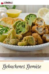 Gebackenes Gemuse Aus Der Heissluftfritteuse Rezept Rezept Backhendl Rezepte Airfryer Rezepte