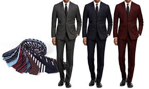 Braveman Slim Fit Suits Groupon Goods