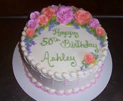 50th Birthday Ashley Buttercream Birthday Cake Cake 50th Birthday Cake