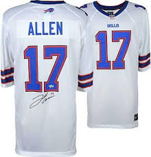Josh Allen Buffalo Bills Autographed White Nike Game Jersey Sportsmemorabilia Autograph Football In 2020 Buffalo Bills Football Buffalo Bills White Nikes