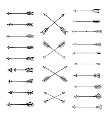 Doodle Tribal Arrows Clipart 23 Vector Arrows Hand Drawn Tribal Clip Art Doodle Clipart Diy Elements Vector Arrows Tatouage Fleche Petit Tatouages De Fleche Tatouage De Fleche
