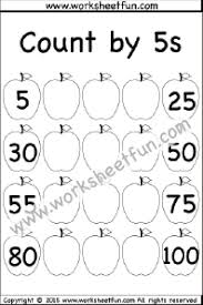 Skip Counting By 5 Count By 5s 1 Worksheet Free