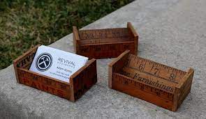 Custom business cards are an icebreaker that could help your future. Personalised Recycled Pallet Wood Business Cards Home Living Office Delage Com Br