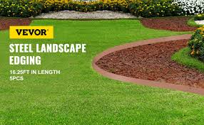 Core edge flexible steel lawn edging brown 4 five pack (16.25 installed) 4.9 out of 5 stars 15. Vevor Steel Lawn Edging Metal Landscape Edging 5pcs 4 X39 Brown Garde Vevor1