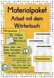 Materialpaket Worterbucharbeit Unterrichtsmaterial Im Fach Mit Bildern Lehrmaterial Unterrichtsmaterial Worterbuch