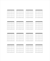 Blank Guitar Chord Chart Template 5 Free Pdf Documents
