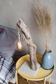 Set Aus 2 Treibholz Lampen Edison Lampe Beleuchtung Im Schlafzimmer Muttertagsgeschenk Schlafen Lampe Gesamte Treibholz Treibholzlampe Driftwood Lamp Vintage Edison Lamp Wooden Table Lamps