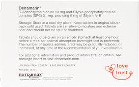 Denamarin helps maintain the health of your pet's liver: Nutramax Denamarin Tablets For Cats Small Dogs 30 Count Chewy Com
