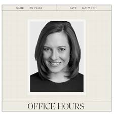 Press alt + / to open this menu. Jen Psaki On Being Biden S Press Secretary And Her Best Career Advice