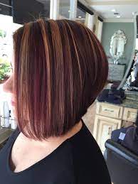Auburn Caramel And Red Highlights A Line Bob Hair Styles Wedding Hairstyles Long Hair Styles