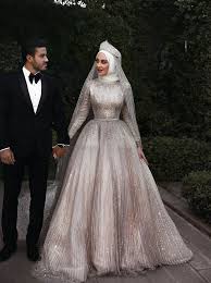 Dress Abaya Hijab Muslim Couple Wedding Sequins Wedding Gown Muslim Wedding Dresses Wedding Hijab Styles