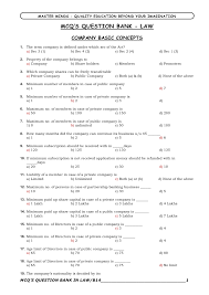 To strengthen the educational resources of our colleges and universities and to provide financial 1220. Company Law Mcq