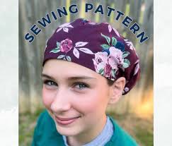 Sewing PATTERN Greys Anatomy-inspired Euro Style Surgical Scrub Cap Hat DIY  Easy Sew Digital Download **video Tutorial Available!**