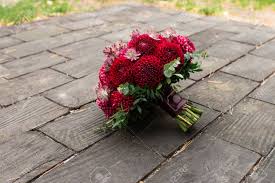 Get it as soon as wed, jul 21. Red Bridal Bouquet From Dahlias Wedding Floristic Stock Photo Picture And Royalty Free Image Image 95839483