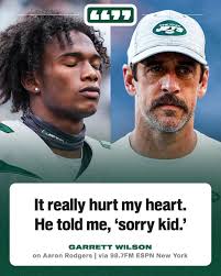 Garrett Wilson spoke about Aaron Rodgers and the aftermath of his injury.