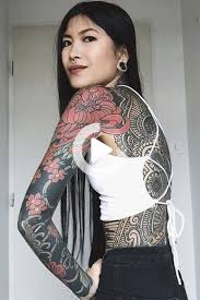 In the 1,5 years she got her full body suit ink it changed her a lot. Hair Laid Pin Kjvougee Body Tattoo For Girl Full Body Tattoo Body Tattoos