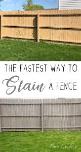 Using only a brush and roller for this project is extremely time consuming and labor intensive. The Fastest Way To Stain A Fence Stacy Risenmay