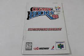 Reaping souls of the dead and punching a clock might get monotonous but it's honest work for a crow. Manual Olympic Hockey Nagano 98 Nintendo N64