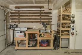 My tidbit of advice is to make your table heights all the same so that you can multi purpose them. How To Set Up A Diy Workshop The Created Home