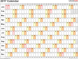 calendar 2017 50 important calendar templates of 2017 pdf