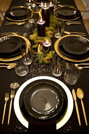 Bewitching Dinner Tablescape Halloween Black Gold Servirovka Stola Svadebnoe Ubranstvo Posuda