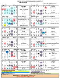 School Calendar 2021 22 Berkshire Hills Regional School District