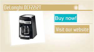 Delonghi coffee maker aroma button. Delonghi Dcf2212t Youtube