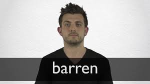 Not yet or not recently pregnant. How To Pronounce Barren In British English Youtube