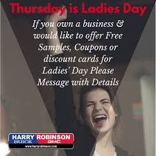 Thursday Is Ladies Day Ladies Day Day Discount Card