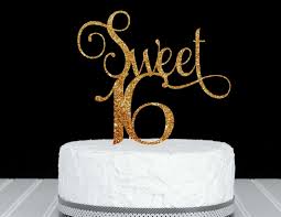 Easy to make 16th birthday cakes. Sweet 16 Decoration For Boy Sweet 16 Cake Topper 16th Etsy