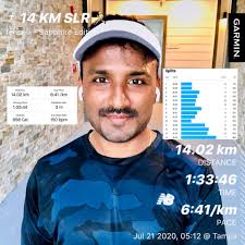 Completed half marathon in Palm Jumeirah