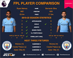 Check spelling or type a new query. Fpl Gameweek 8 Head To Head Comparisons Riyad Mahrez Vs Bernardo Silva The Stats Zone