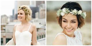 Si tu pelo es largo y te pondrás un vestido liso, sin demasiados detalles ni tul, sin dudas este tipo de corona la corona de flores para novias que veremos a continuación es ideal si tienes pelo corto. Peinados De Novia Para Pelo Corto Ideas Con Personalidad Y Estilo