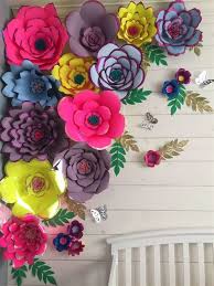 Paper Decor Ecosia In 2020 Large Paper Flowers Wall Decor Flower Wall Decor Diy Flower Wall