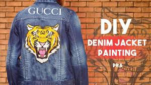 Check spelling or type a new query. Custom Paint Denim Jacket Diy Gucci Jacket Tutorial How To Make Pra