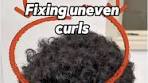 taper - Fixing Uneven Curls: Curly High Taper Hairstyle