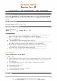 practical nurse resume samples qwikresume